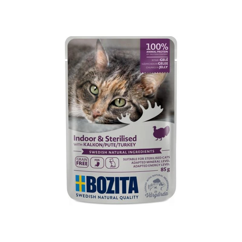 Bozita Indoor & Sterilised Häppchen In Gelee Pute | 12x 85g 3 Bozita Indoor & Sterilised Häppchen In Gelee Pute | 12x 85g