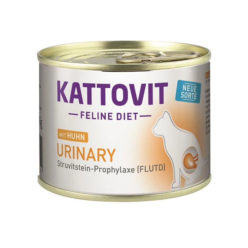 Kattovit Dose Feline Diet Urinary Huhn | 12 X 185g Katzenfutter Nass 3 Kattovit Dose Feline Diet Urinary Huhn | 12 X 185g Katzenfutter Nass