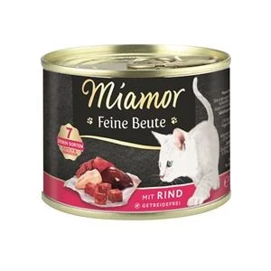Miamor Feine Beute Rind | 12x 185g Katzenfutter Nass