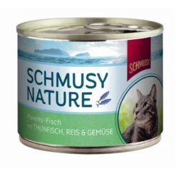 Schmusy Nature Meeres-Fisch Thun,Reis & Gemüse | 12x 185g Katzenfutter