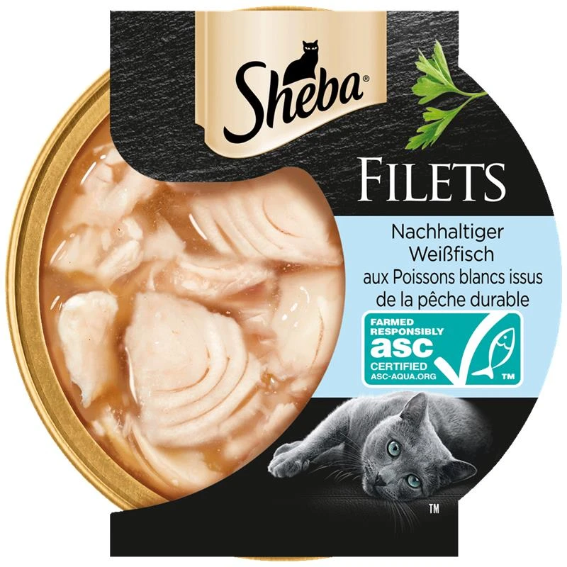 Sheba Filets Weißfisch ASC | 16x 60g 3 Sheba Filets Weißfisch ASC | 16x 60g