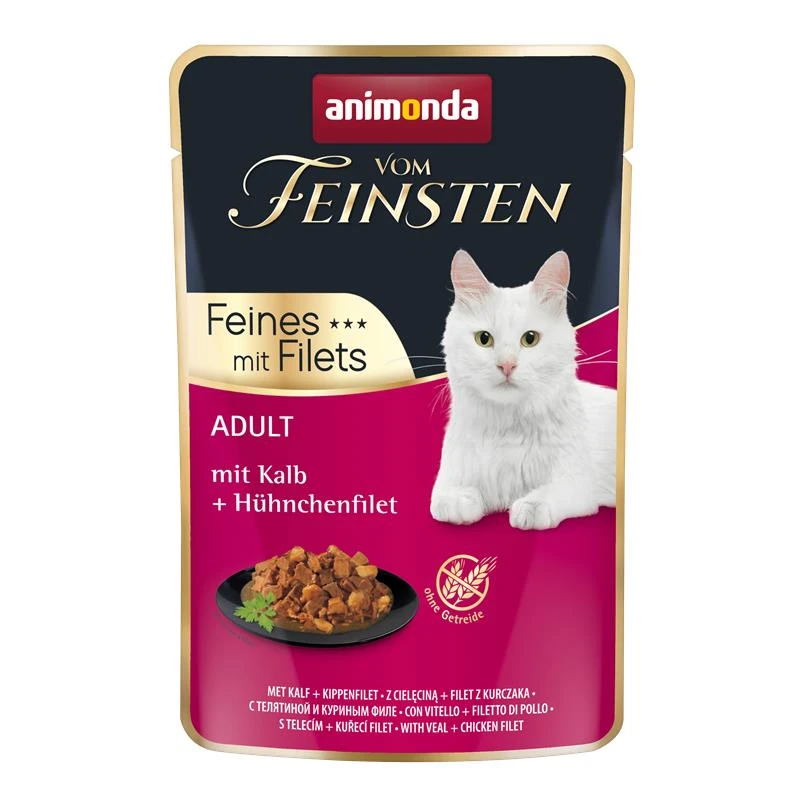 Animonda Vom Feinsten Adult Kalb & Hühnchenfilet | 18x 85g 3 Animonda Vom Feinsten Adult Kalb & Hühnchenfilet | 18x 85g