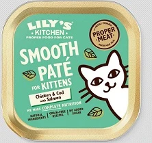 Lilys Kitchen Chicken, Cod & Salmon Paté For Kittens | 19x 85g