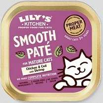 Lilys Kitchen Chicken, Cod & Shrimps Paté For Mature | 19x 85g