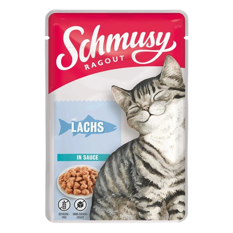 Schmusy Ragout Mit Lachs In Sauce | 22x 100g 3 Schmusy Ragout Mit Lachs In Sauce | 22x 100g