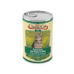 Classic Cat Dose Stückchen Mit Huhn & Wild | 24x 415g Nassfutter
