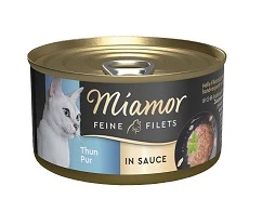 Miamor Nassfutter Dose Feine Filets Thunfisch Pur In Sauce | 24x85g