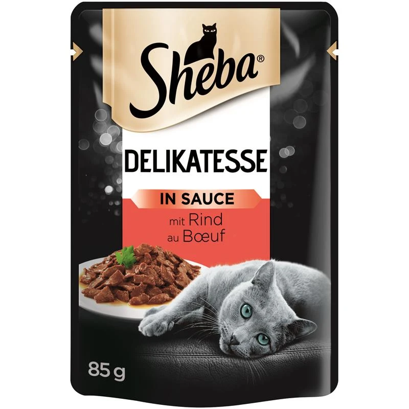 Sheba Delikatesse Mit Rind In Sauce | 24 X 85g Katzenfutter Nass 3 Sheba Delikatesse Mit Rind In Sauce | 24 X 85g Katzenfutter Nass