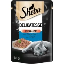 Sheba Delikatesse Mit Thunfisch In Sauce | 24 X 85g Katzenfutter