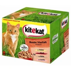 Kitekat BunteVielfalt In Sauce | 48x 100g Katzenfutter