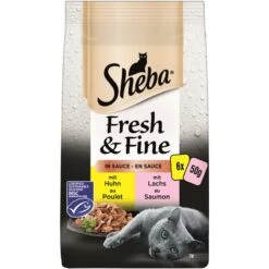 Sheba Fresh & Fine Huhn & Lachs | 6 Packungen 6x50g