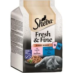 Sheba Fresh & Fine In Sauce Lachs & Thunfisch | 6 Packungen 6x50g