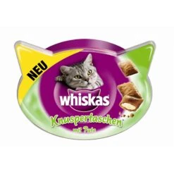 Whiskas Knuspertaschen Pute | 8 X 60g Katzensnack