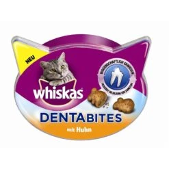 Whiskas Dentabites Huhn | 8x 40g Katzensnack