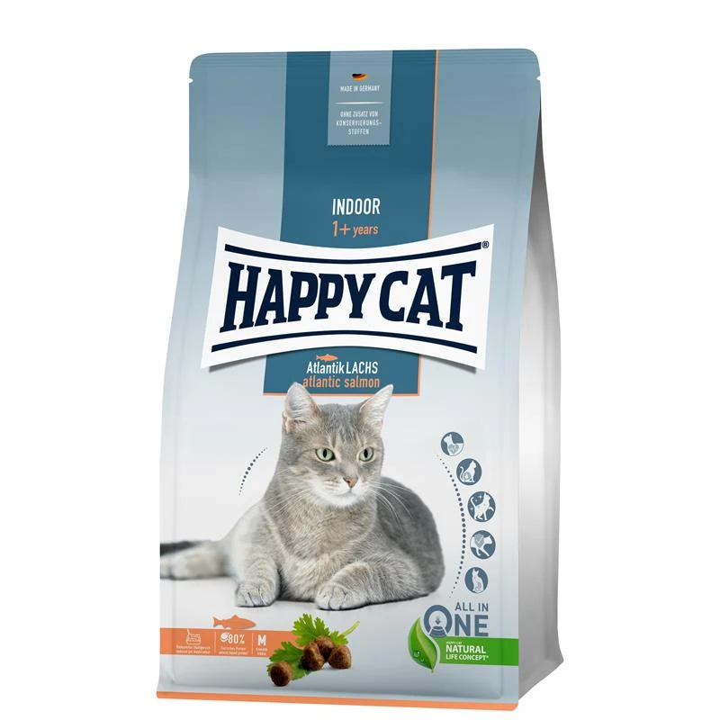 Happy Cat Indoor Adult Atlantik Lachs | 4 Kg 3 Happy Cat Indoor Adult Atlantik Lachs | 4 Kg