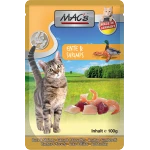 MACs Cat Pouch Ente & Shrimps | 12x 100g Katzennassfutter