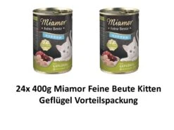 [Paket] Miamor Feine Beute Kitten Geflügel | 24x 400g Kätzchenfutter Nass