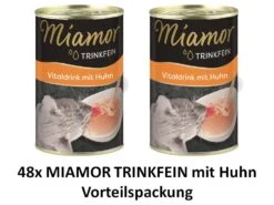 [Paket] Miamor Trinkfein Vitaldrink Mit Huhn | 48x 135ml Für Katzen