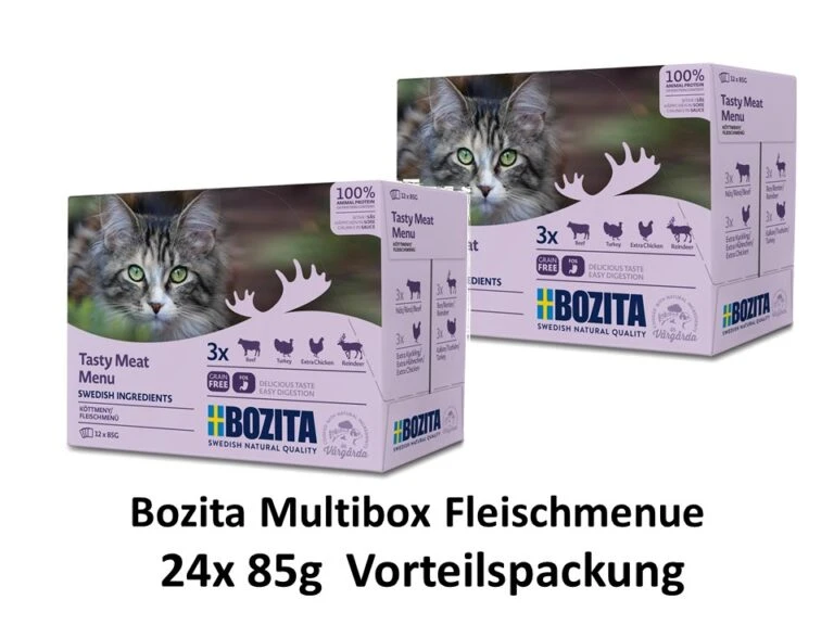 ANIMONDA Verkaufsgeschäft -ANIMONDA Verkaufsgeschäft Bozita Multibox Fleisch Menue 24 x 85g Vorteilspackung 213896 768x576 1
